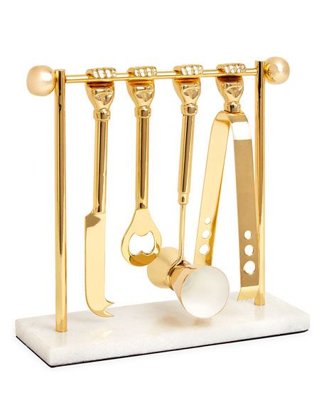 Jonathan Adler Barbell Barware Set | Neiman Marcus