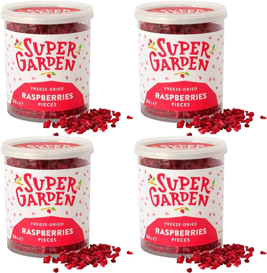 Super Garden Freeze Dried Raspberry Pieces - Flavourful, Nutritious Freeze Dried Raspberry Pieces... | Amazon (US)
