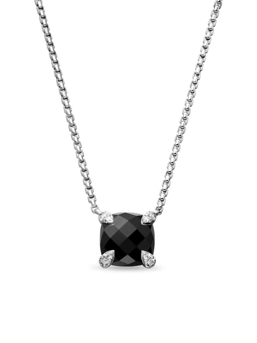 Petite Chatelaine Pendant Necklace with Pave Diamonds | Saks Fifth Avenue