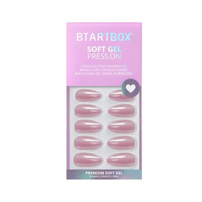 BTArtbox Press-On Nails - Lotus Glazed - M Almond - 30ct | Target