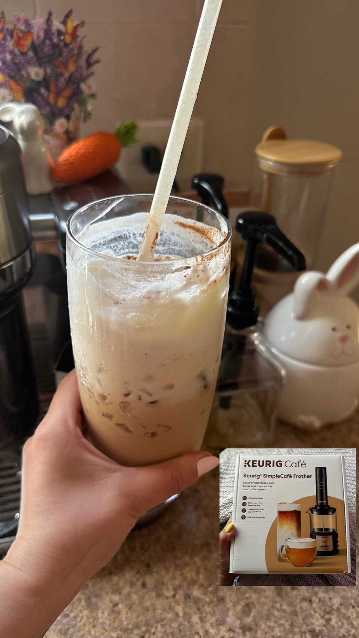 Nothing better than at home coffee! 🏡☕️🤎 Especially when I get to make different delicious cold foams thanks to my Keurig SimpleCafé Frother.

#LTKmorningroutine #LTKfoodie #LTKHome