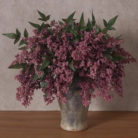12 Pcs 17 Inch Artificial Nandina Berry Stem in Dusty Plum | Walmart (US)