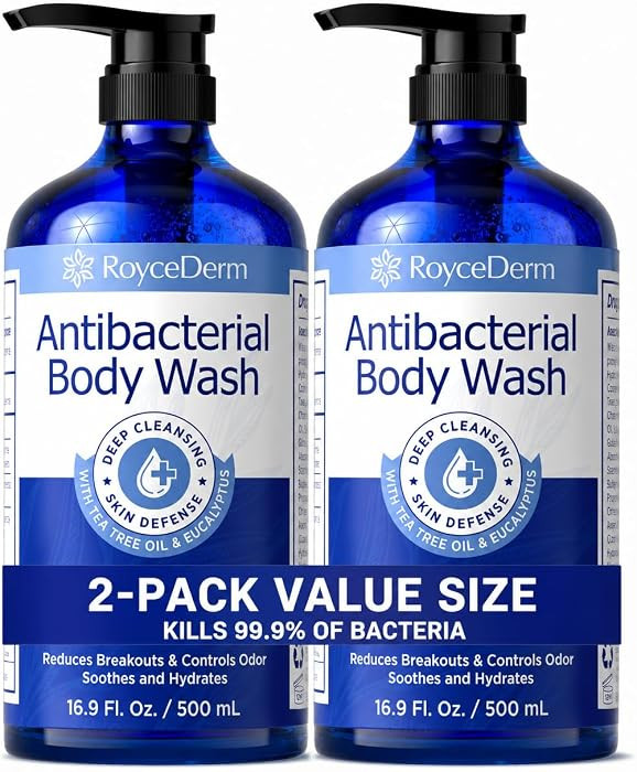 Roycederm Antibacterial & Antifungal Body Wash - Antibacterial Soap for Odor, Back Acne, Jock Itc... | Amazon (US)