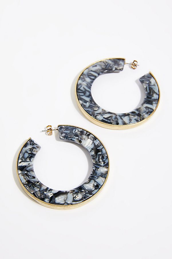 Hidden Resin Hoop Earrings | Free People (Global - UK&FR Excluded)