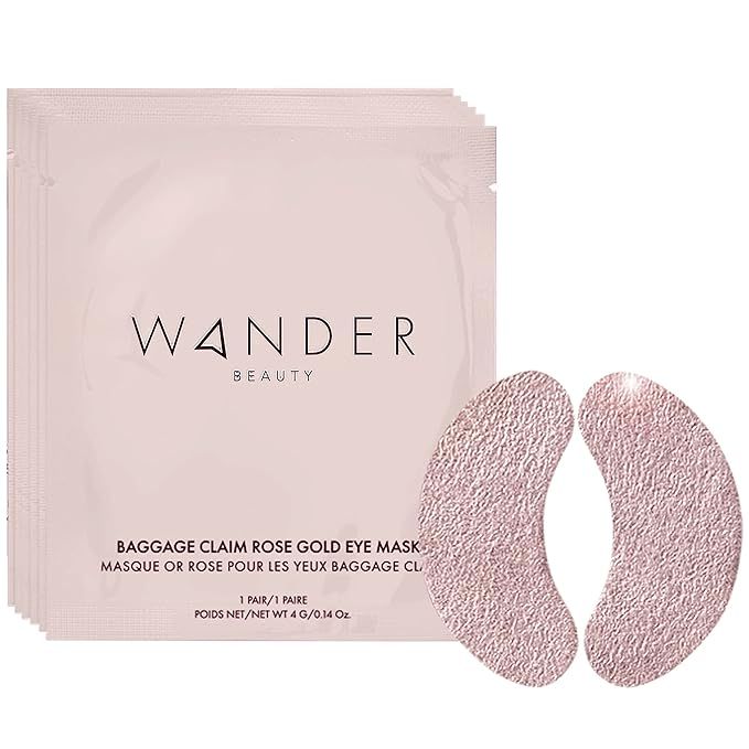 Wander Beauty Gold Under Eye Patches BAGGAGE CLAIM | Under Eye Mask for Beauty and Self Care, Bri... | Amazon (US)