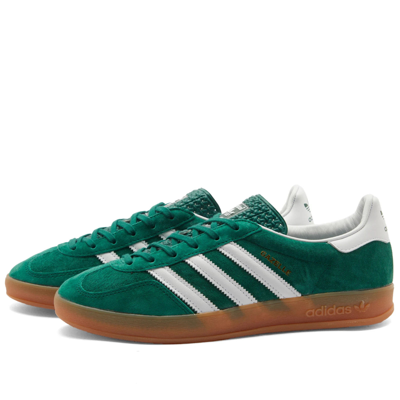 Adidas Gazelle Indoor Collegiate Green/White/Gum 2 | END. Clothing