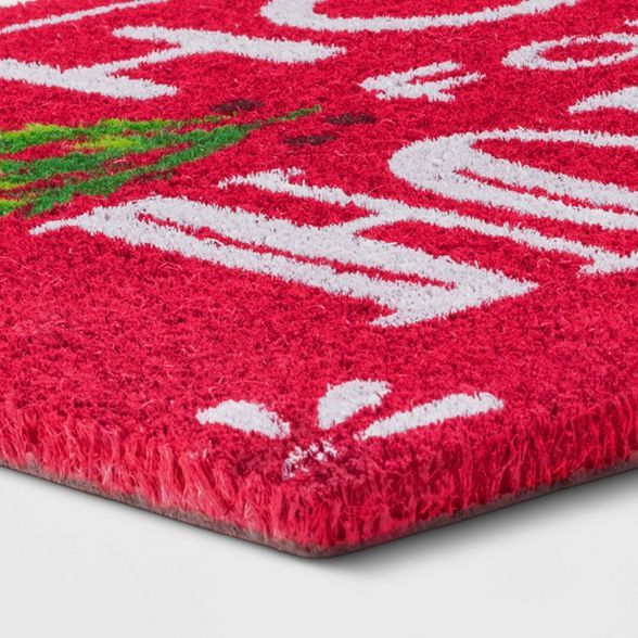 1'6"X2'6"/18"X30" Red Home Doormat White - Wondershop™ | Target