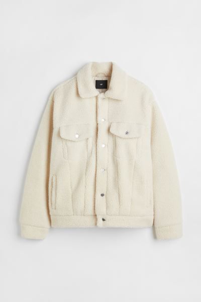 Oversized teddy jacket | H&M (UK, MY, IN, SG, PH, TW, HK)