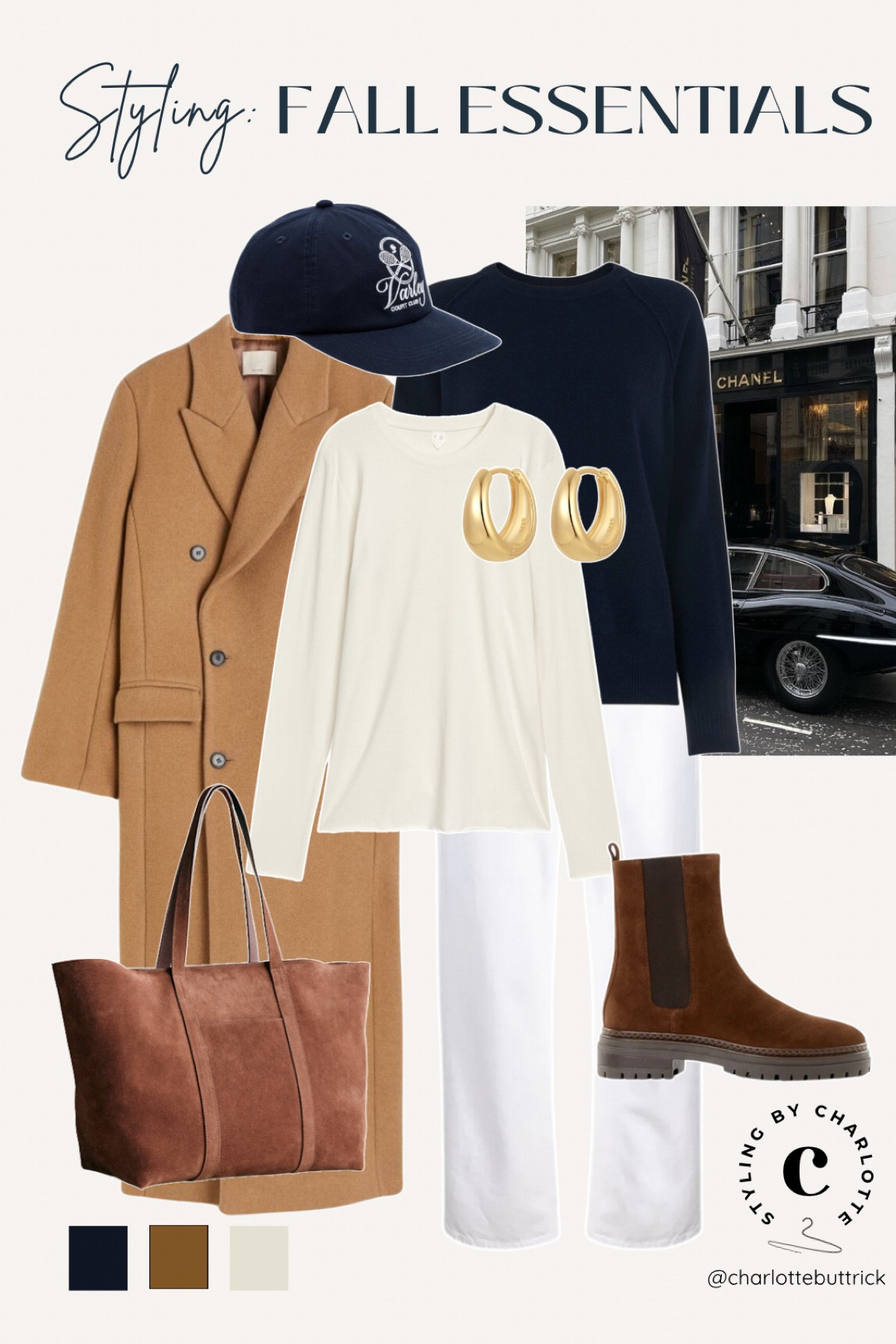 Fall essentials - autumn wardrobe staples 🍂 

Long sleeve white t-shirt
Navy chunky knit
White straight leg jeans 
Camel coat
Suede Chelsea boots 

#LTKautumn #LTKuk #LTKwinter