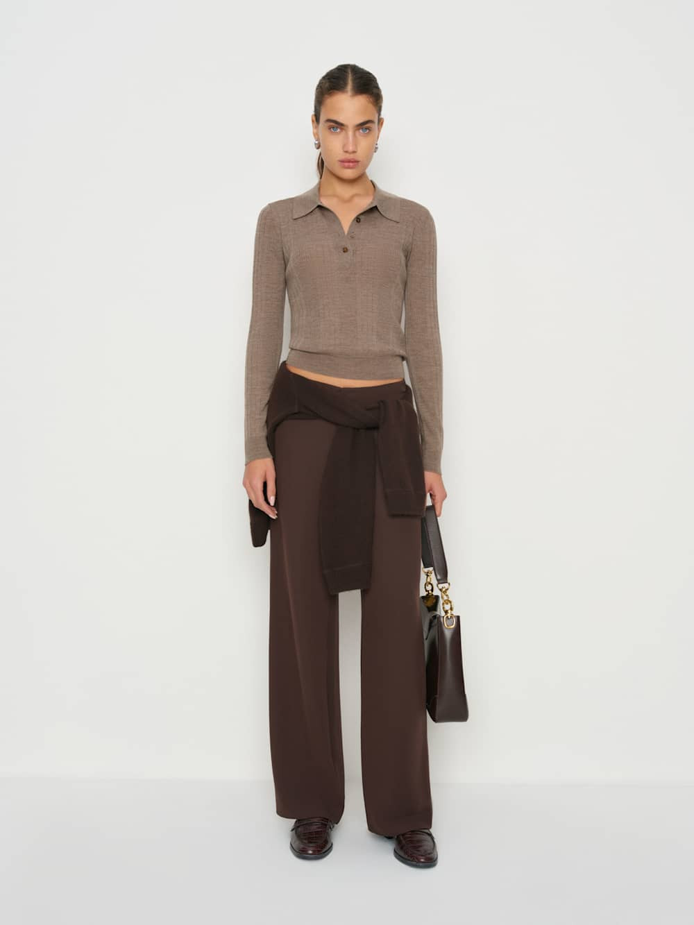 Hermia Regenerative Merino Polo | Reformation (Global)