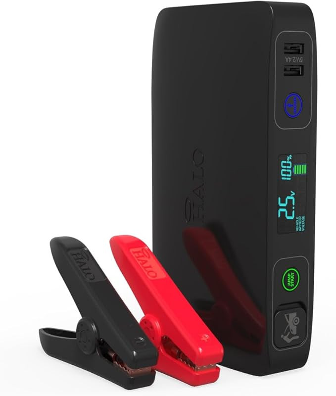 Halo Bolt ACDC Max 55500 mWh - Portable Phone Laptop Charger Car Jump Starter with Outlet, LCD Di... | Amazon (US)