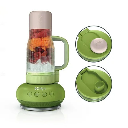 Ninja BlendBOSS 26-Oz Personal Blender, for Smoothies & Frozen Drinks, Travel Tumbler with LeakProof Lid and Chug Spout, Auto-iQ Technology, 1200PW, DB301GN Watermelon Bubblegum | Walmart (US)
