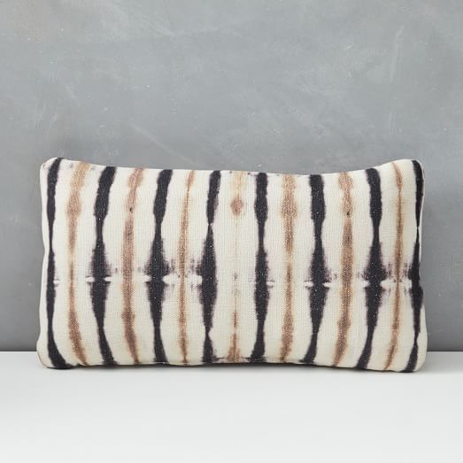 Outdoor Tie-Dye Stripe Pillow | West Elm (US)