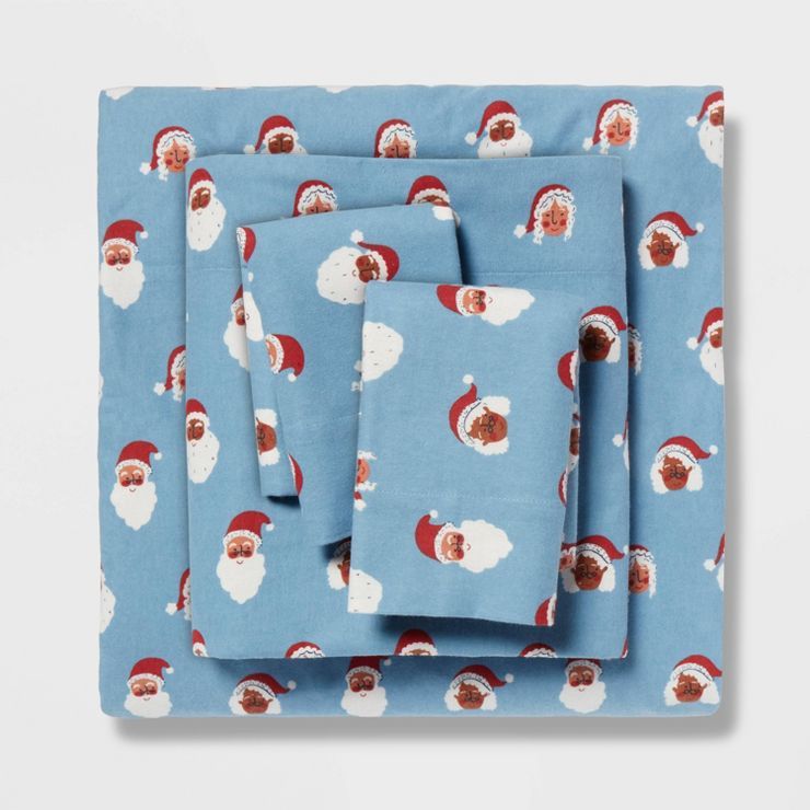 Holiday Pattern Flannel Sheet Set - Wondershop™ | Target