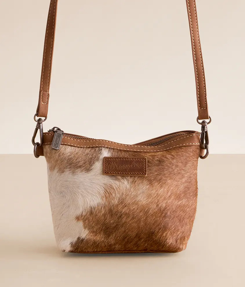 Tooled Leather & Fur Purse | Buckle