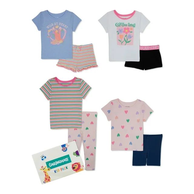 Garanimals Toddler Girl Mix and Match Outfits Kid-Pack, 8-Piece, Sizes 18M-5T | Walmart (US)