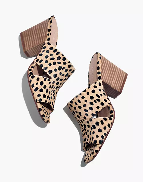 The Tessa Mule in Spotted Calf Hair | Madewell