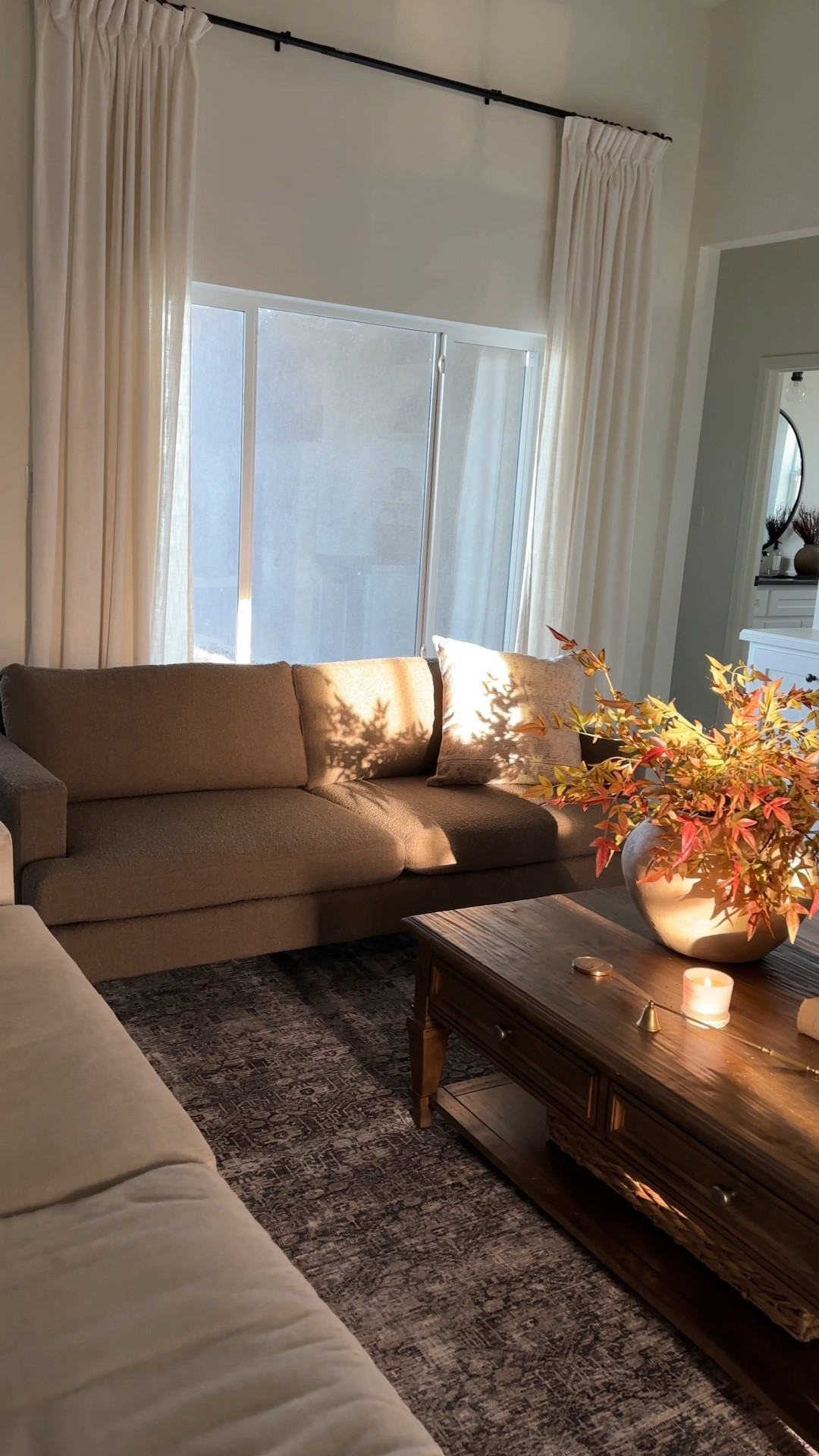 Our new sofa completed our living room after 2 years of searching! The boucle fabric in the hazelnut color is stunning and adds texture to the space! @AlbanyPark

#LTKhome