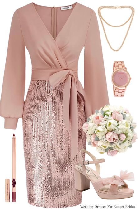Pink sequin wedding guest outfit for a late summer early fall wedding.

#bridesmaiddress #weddingguestdress #fauxflowers #lifestridebowheels #cocktaildress

#LTKstyletip #LTKwedding

#LTKParties #LTKSeasonal #LTKWedding