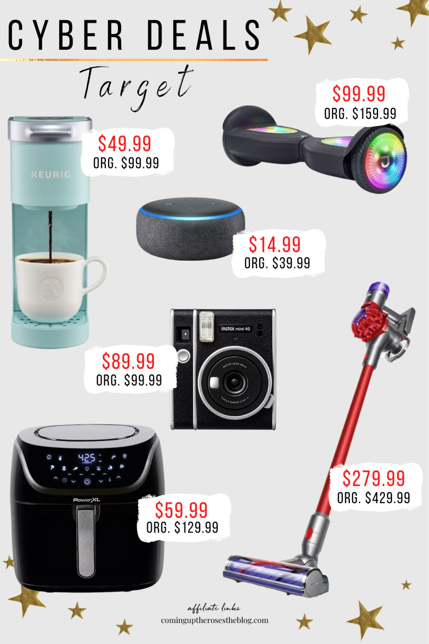 Cyber week and Black Friday deals from Target! Gift ideas on sale.

Keurig mini // hoverboard // echo dot // dyson vacuum // instax film camera // air fryer

#LTKhome #LTKHoliday #LTKCyberweek