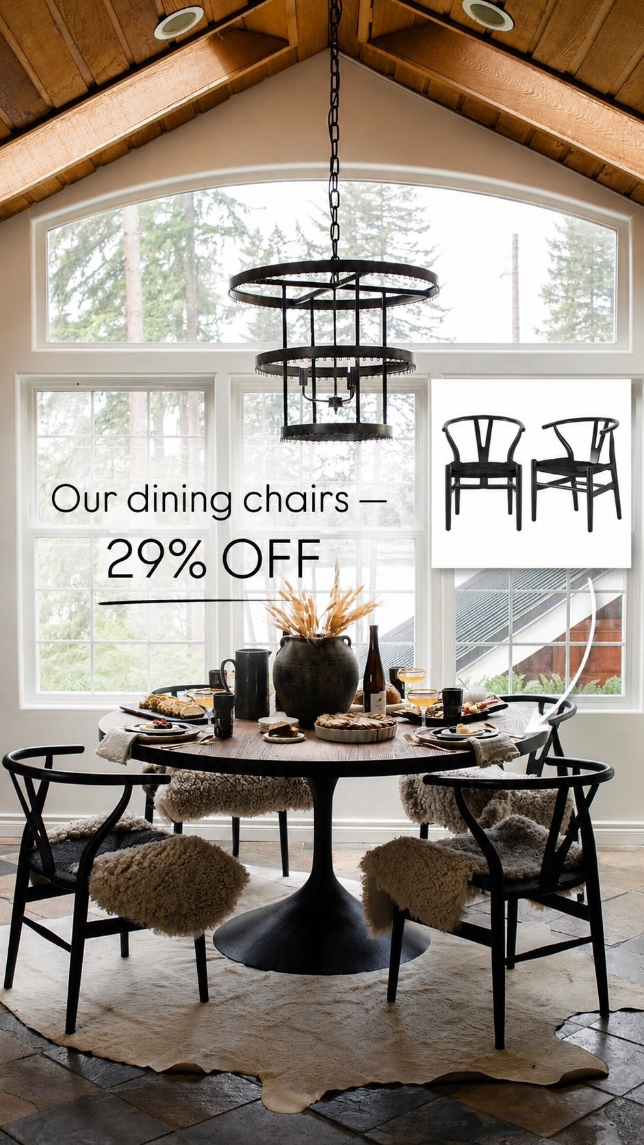 Wayfair Black Wishbone Dining Chairs 29% Off

Our black wishbone dining chairs are 29% off at Wayfair! I love the curved silhouette and woven seat—they give you that classic designer look while still feeling relaxed and timeless. We’ve had ours for years, and they work beautifully with our round dining table. Sold as a set of 2.

#LTKHome #LTKSaleAlert