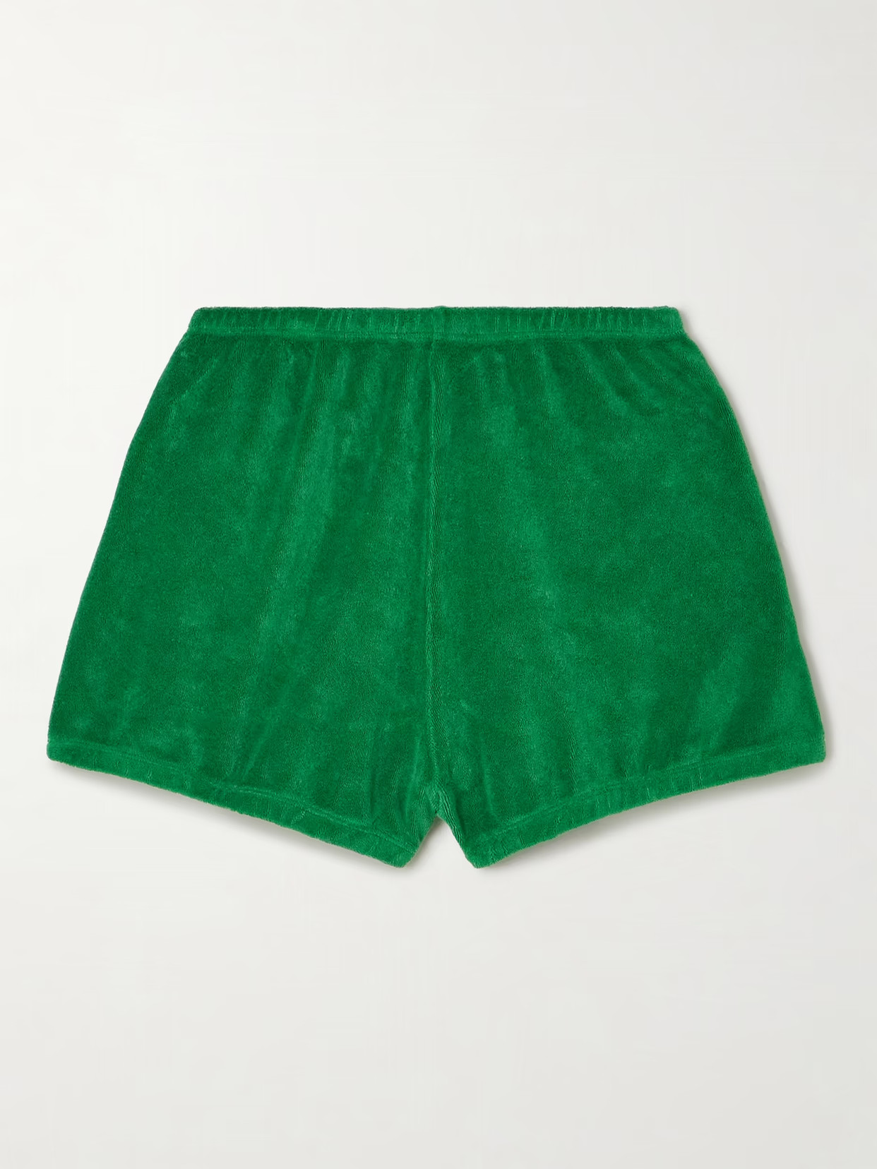 Suzie Kondi - Hera Bloomers Cotton-blend Terry Shorts - Green | NET-A-PORTER (US)