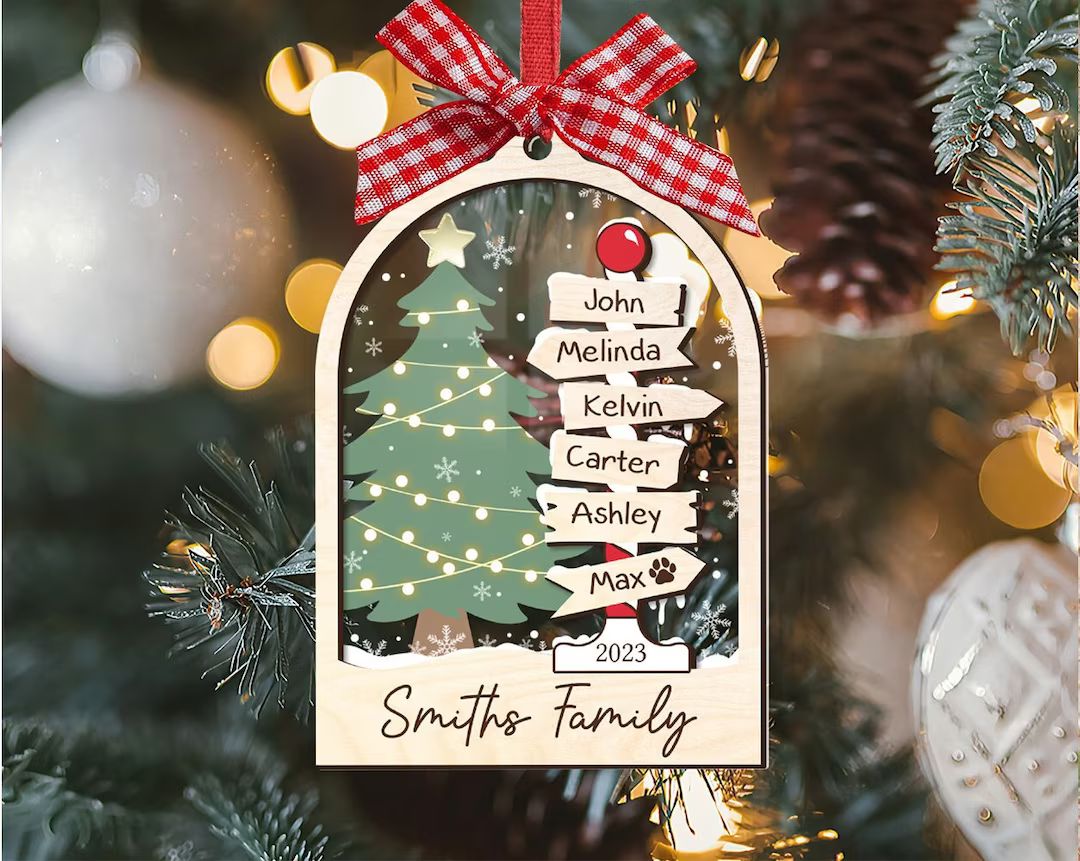Family Christmas Ornament Personalized Family Ornament - Etsy | Etsy (US)