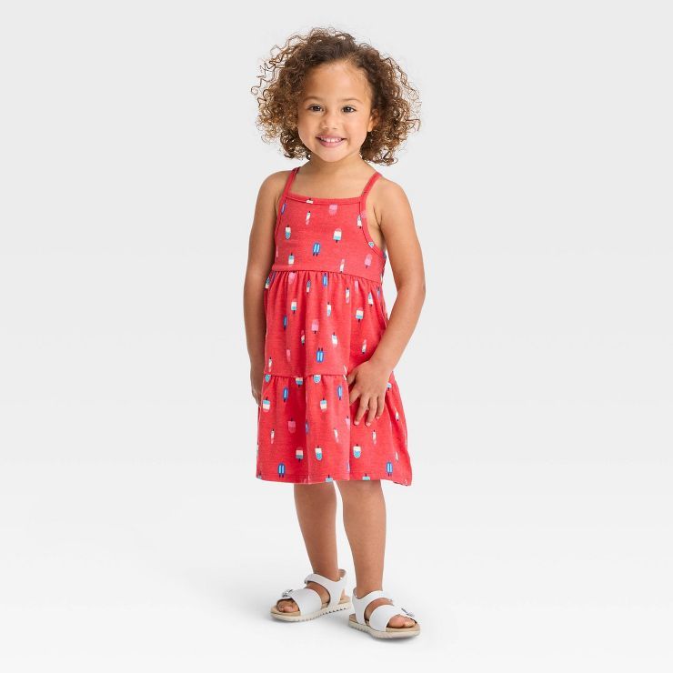 Toddler Girls' Popsicle Tank Dress - Cat & Jack™ Red | Target