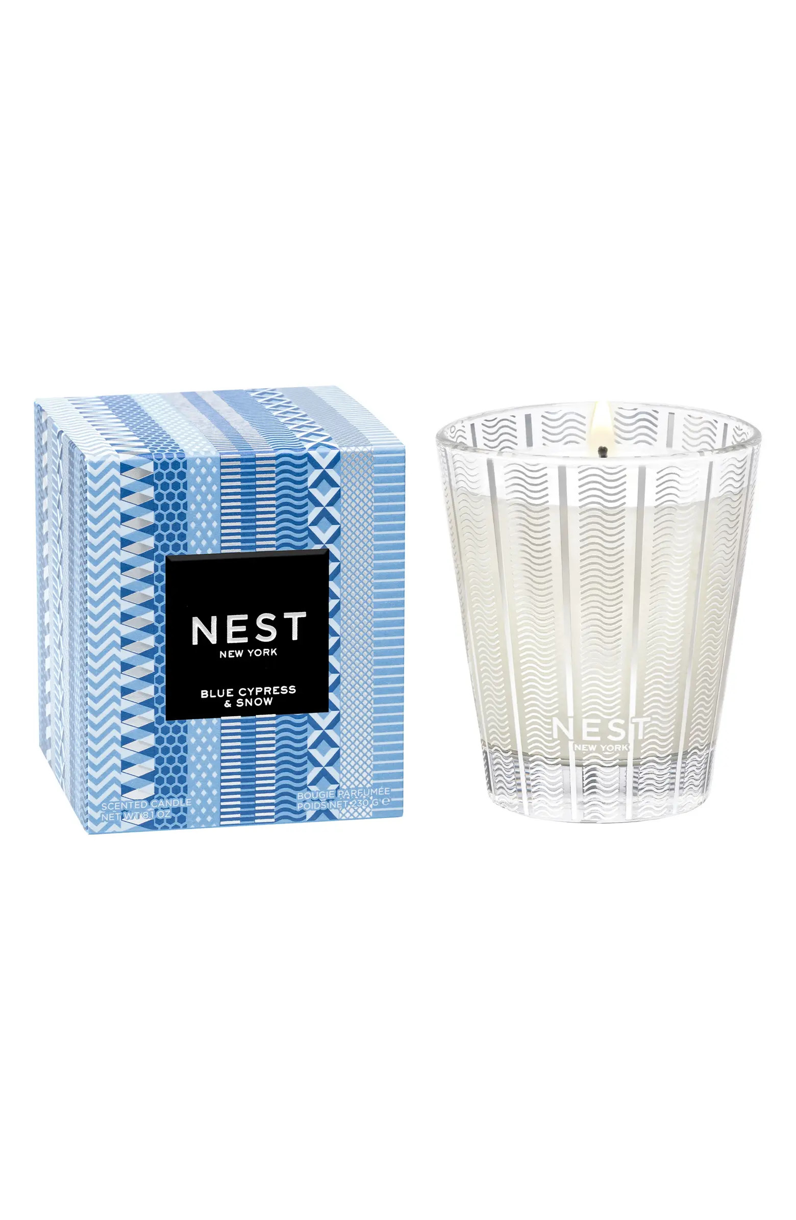 NEST New York Blue Cypress & Snow Classic Candle | Nordstrom | Nordstrom