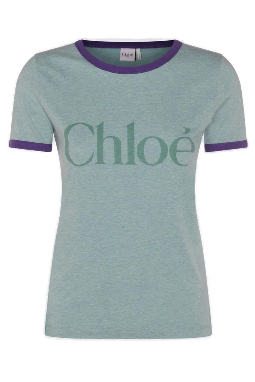 Chloé Logo Printed Crewneck T-Shirt | Cettire Global