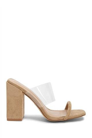 Forever 21 Faux Suede Mules , Nude | Forever 21 (US)