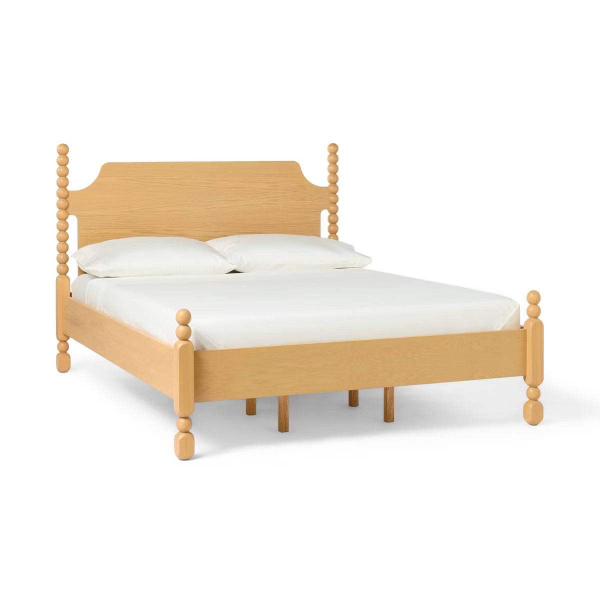 Modern Turned Wood Bed Brown - Threshold™ designed with Studio McGee | Target