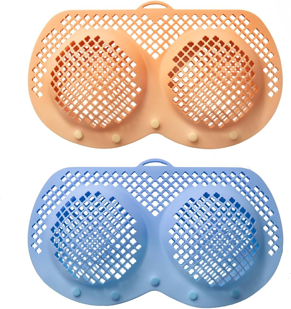 2pcs Silicone Bra Washing Bags for Laundry,Mesh Delicate Laundry Bags for Wired and Wireless Bras... | Amazon (US)