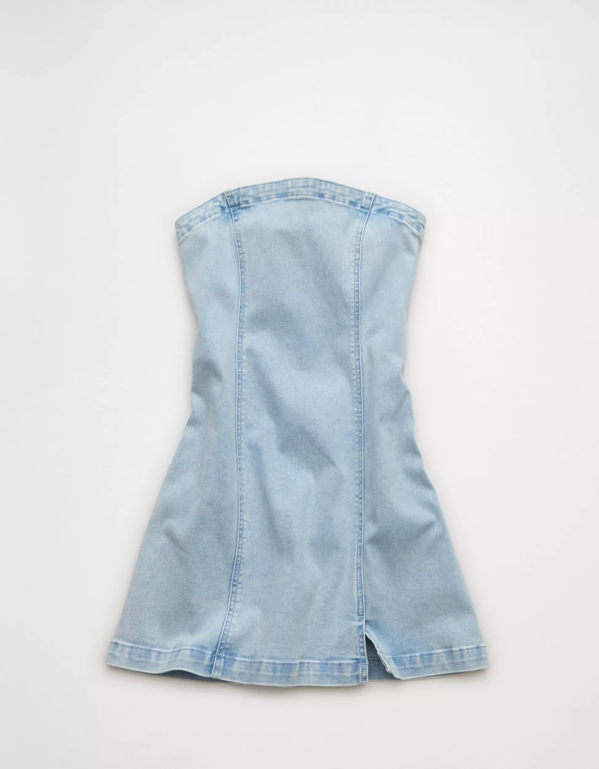 AE Strapless Denim Mini Dress | American Eagle Outfitters (US & CA)