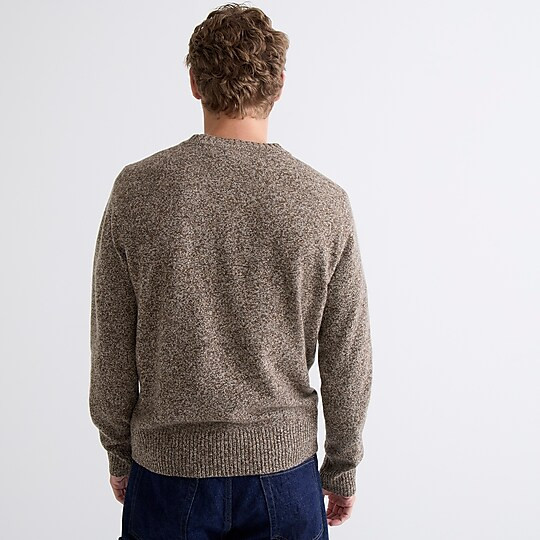 Marled rugged merino wool sweater | J. Crew US