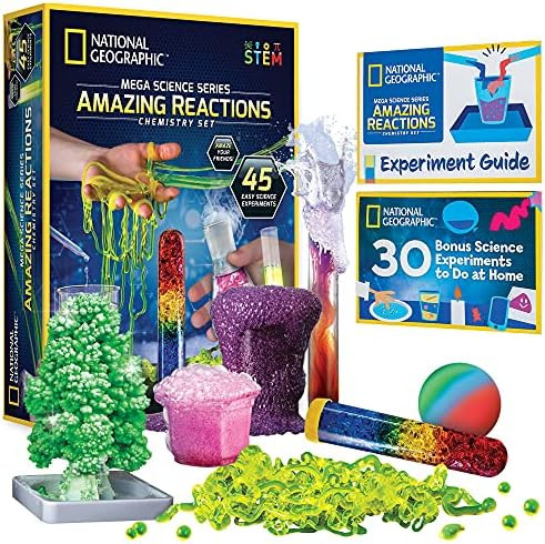 NATIONAL GEOGRAPHIC Amazing Chemistry Set - Mega Chemistry Kit with Over 15 Science Experiments, Mak | Amazon (US)