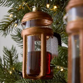 Glass French Press Ornament | West Elm (US)
