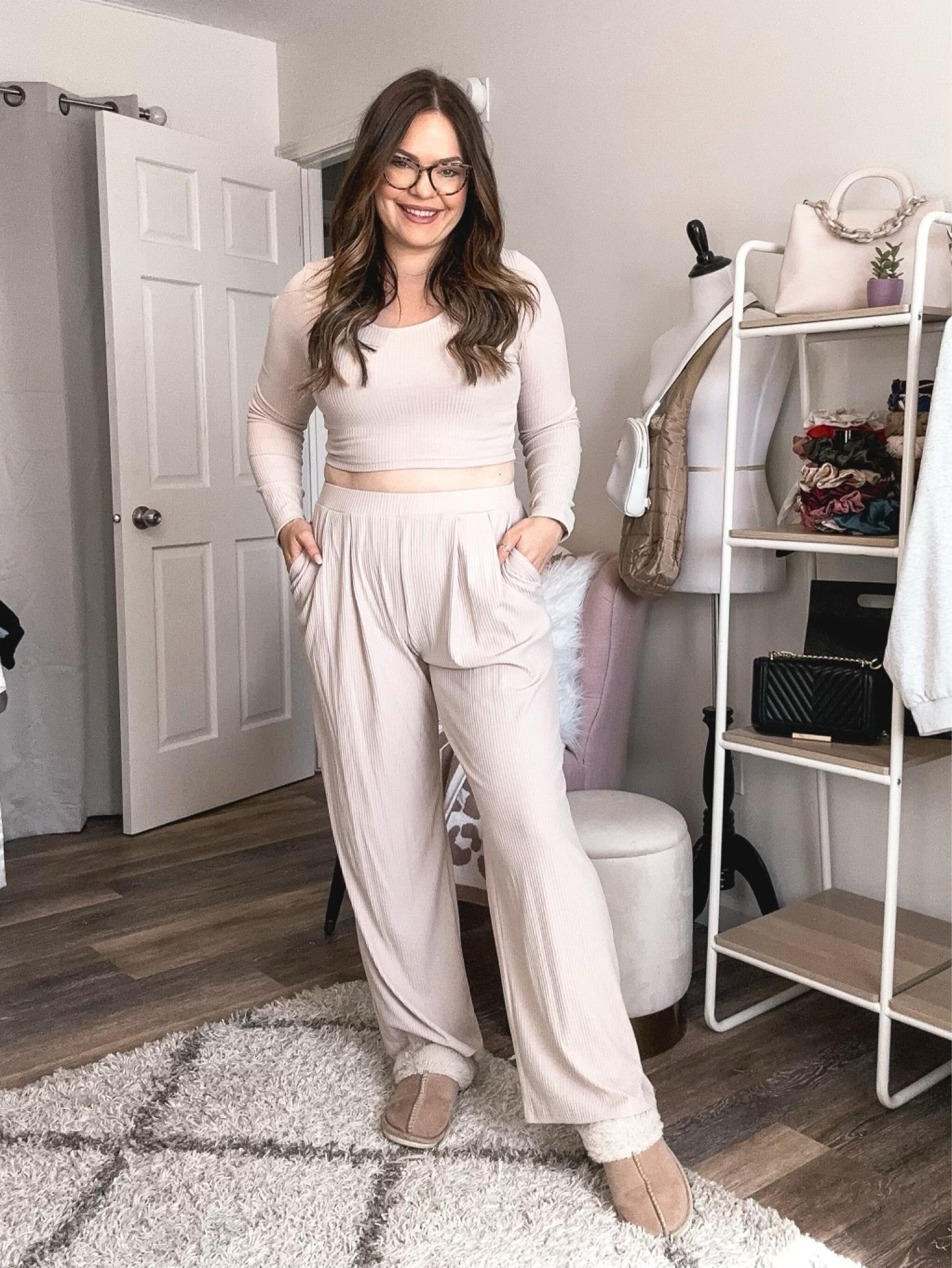 Amazon loungewear, neutral set, neutral outfit, slippers, lounge set, comfy set, Amazon find, found it on Amazon, Amazon must have, loungewear, comfy clothes 

#LTKunder100 #LTKFind #LTKunder50