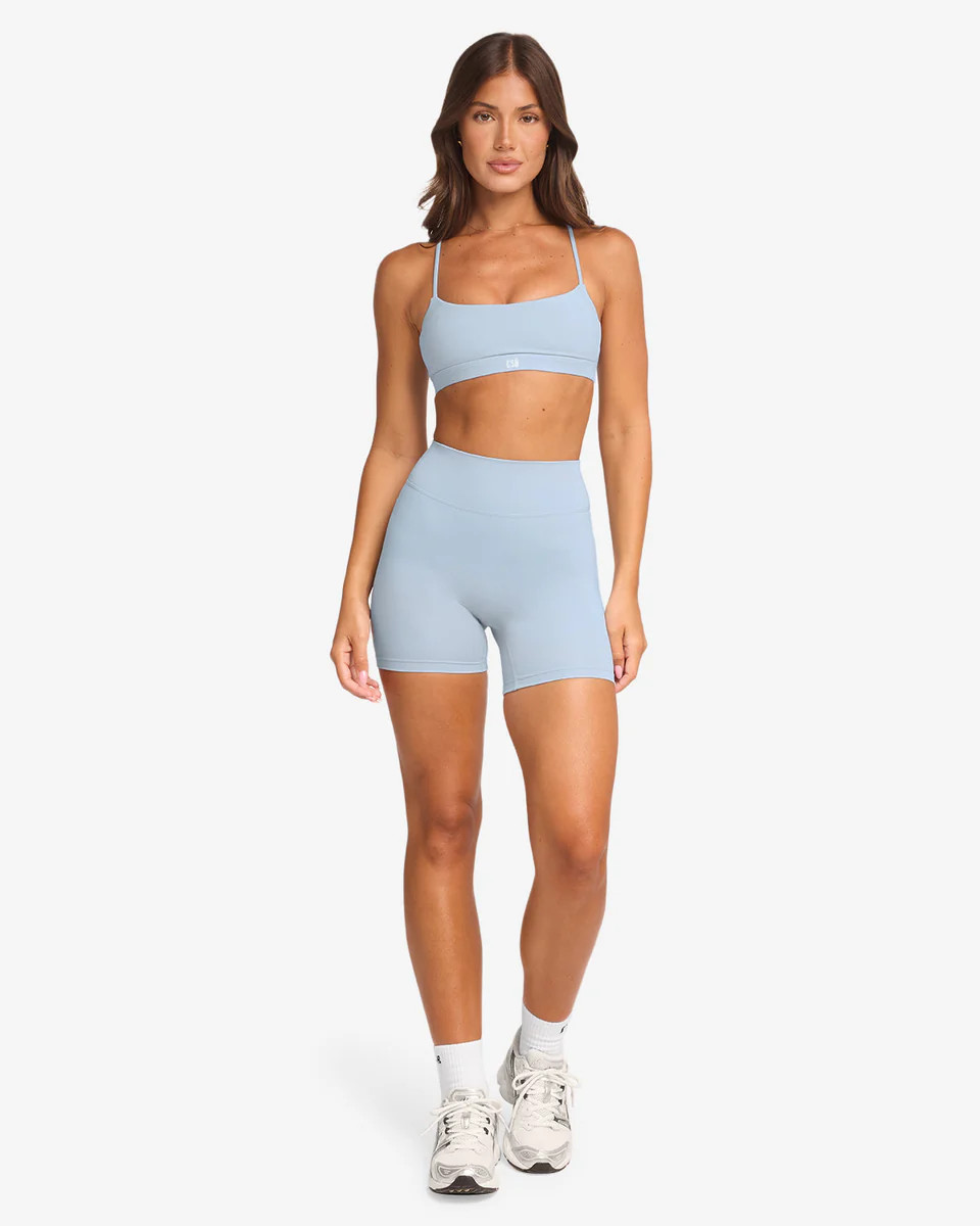 Form Invisible Scrunch Shorts 5" | Dusty Blue | Crop Shop Boutique US
