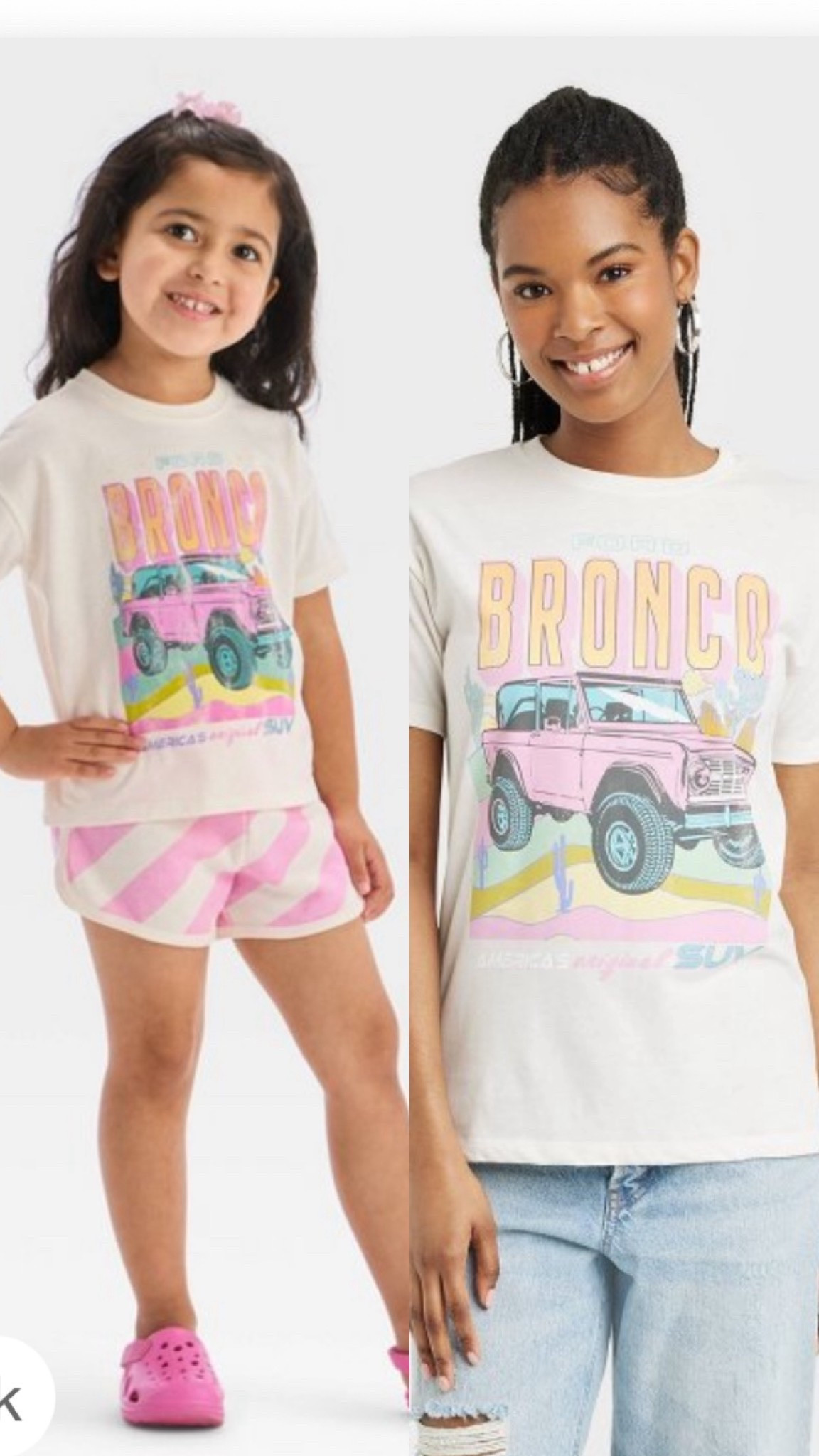 I sized up 2 sizes in the tshirt for an oversized looked! 

Mommy and me // casual outfit // summer style // bump style // matching outfit // target // oversized tee // bronco

#LTKSummerEdit #LTKFamily #LTKKids