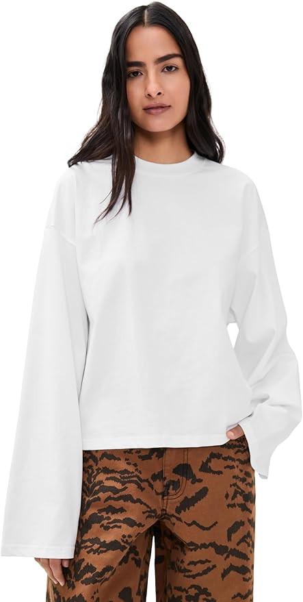 Lioness Women's Bloom Long Sleeve Tee, Porcelain, S at Amazon Women’s Clothing store | Amazon (US)