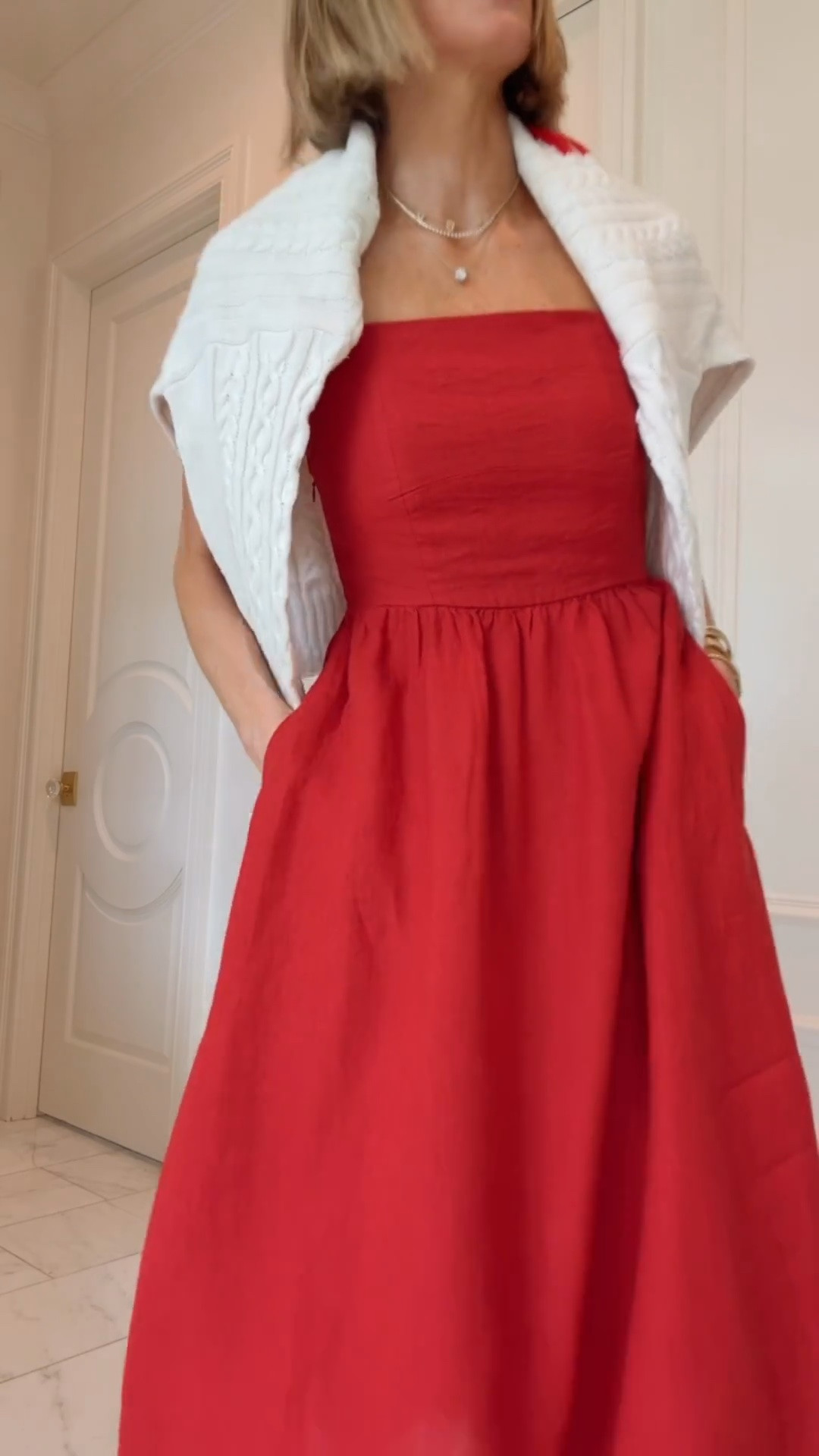The perfect dress for memorial day or 4th of July under $100! @Quince #quincepartner

I'm wearing size xs - runs a tad big