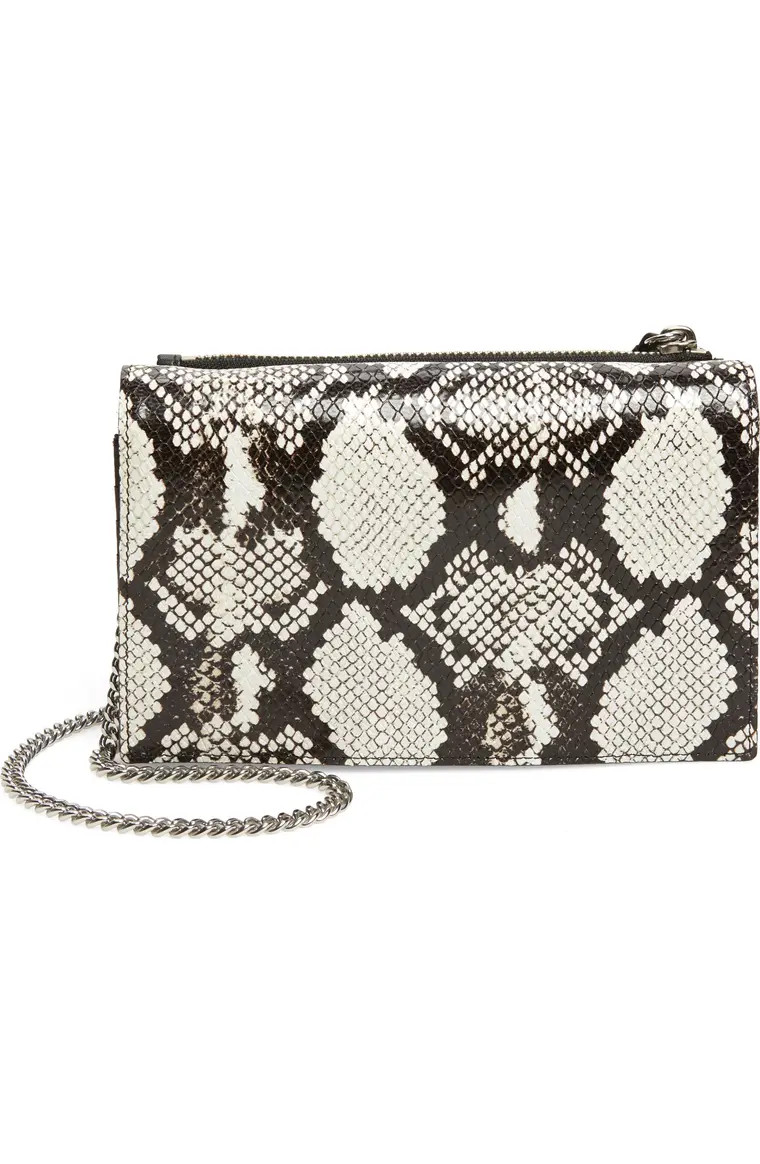 Fetch Snake Embossed Leather Crossbody Bag | Nordstrom