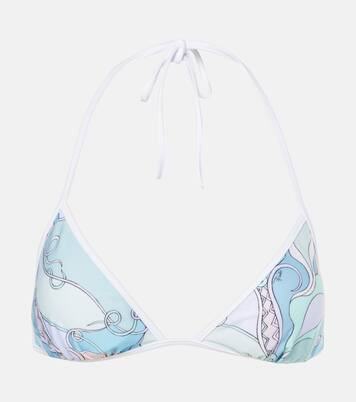 Printed triangle bikini top | Mytheresa (US/CA)