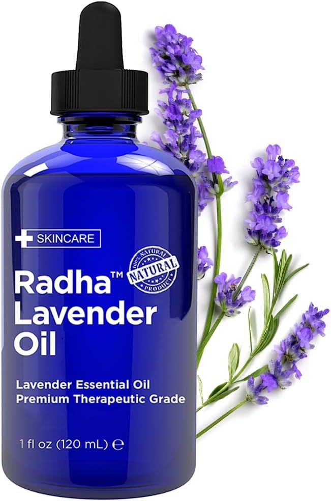 Radha Beauty - Lavender Essential Oil 4oz - Premium Therapeutic Grade, Steam Distilled for Aromat... | Amazon (US)