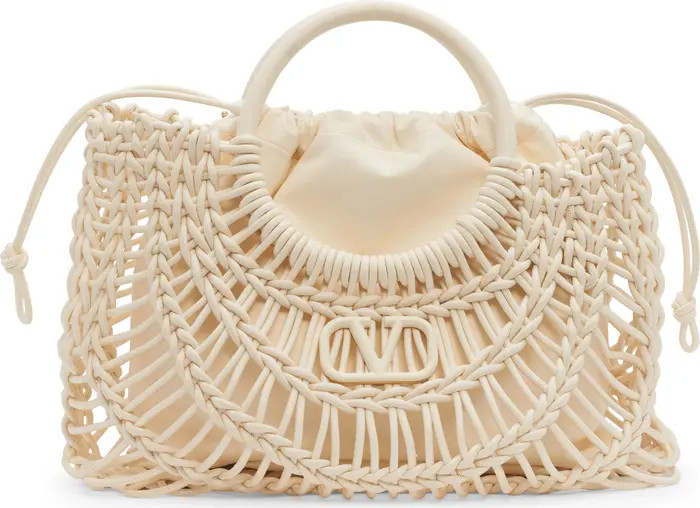 Macramé Lambskin Leather Tote | Nordstrom