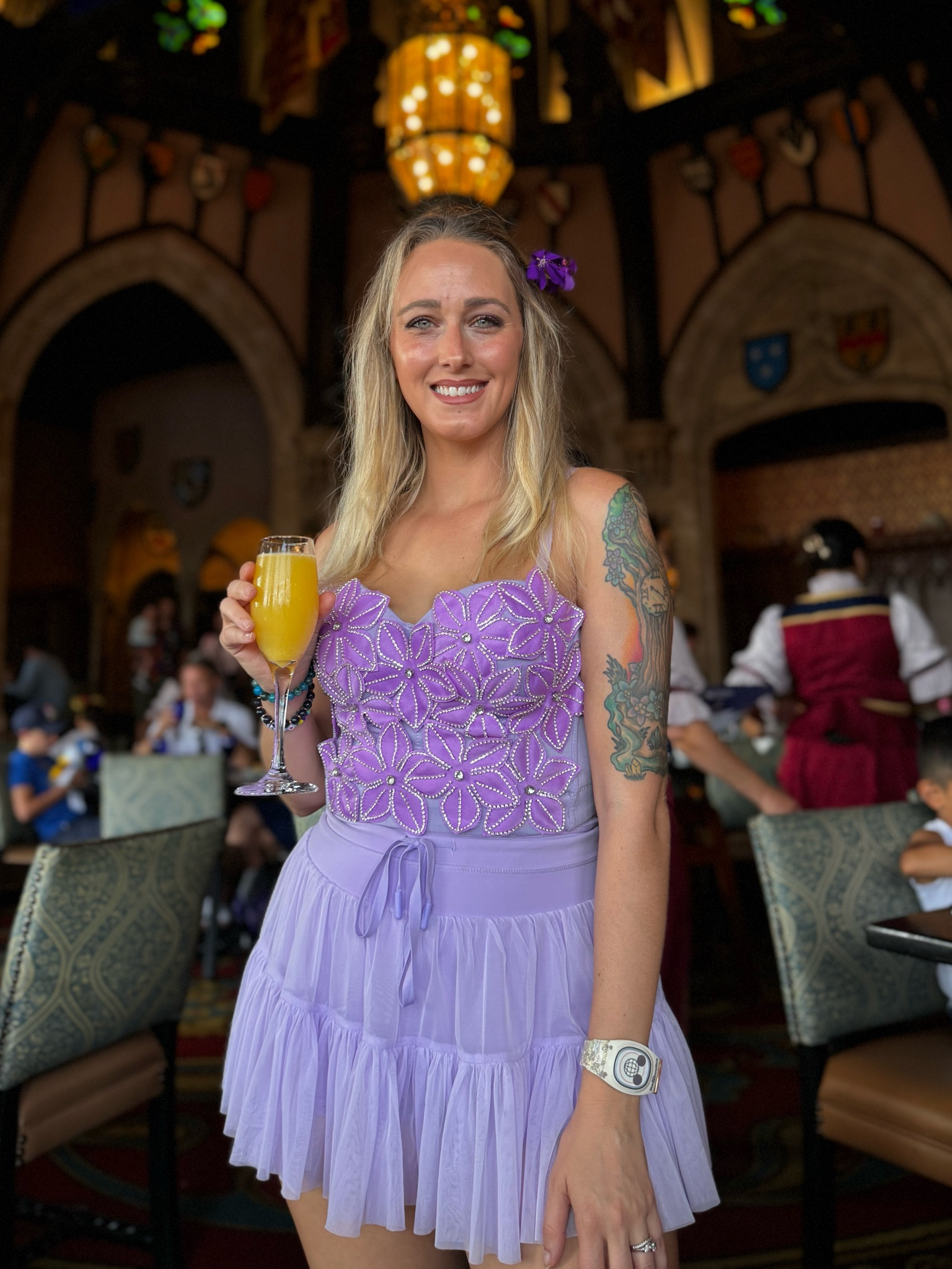 Princess vibes. Thanks to this tummy control athletic skort and hella cute long crop top  

#LTKActive