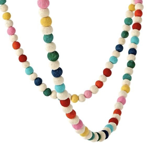 Bright Holiday Garland | White Elephant Designs