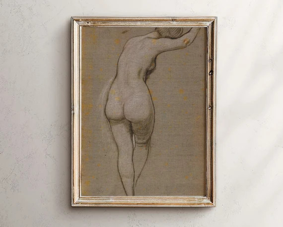 Charcoal Drawing Figure Woman Digital Download Art Gallery | Etsy | Etsy (US)