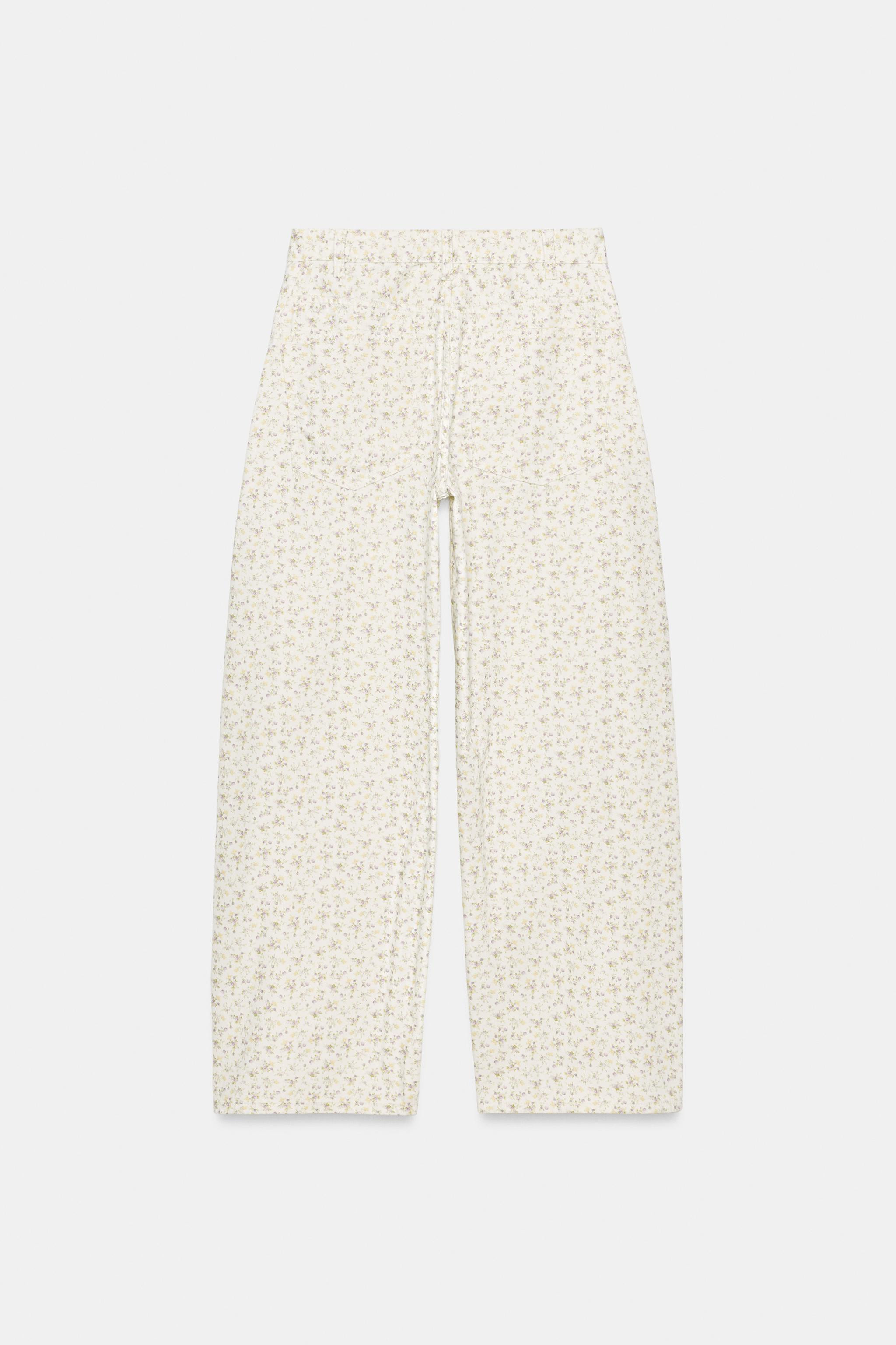 TRF PRINTED BAGGY DENIM JEANS | Zara UK